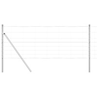 vidaXL Fältstängsel 0.8x100 m Galvaniserat Stål