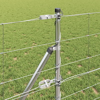 vidaXL Fältstängsel 0.8x100 m Galvaniserat Stål