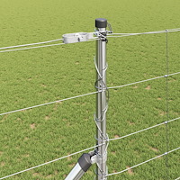 vidaXL Fältstängsel 1.4x25 m Galvaniserat stål