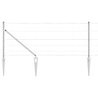vidaXL Fältstängsel 0.8x50 m Galvaniserat Stål