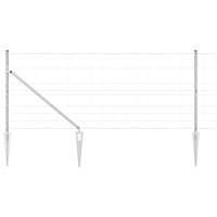 vidaXL Fältstängsel 1x50 m Galvaniserat stål
