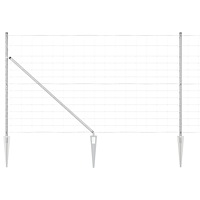 vidaXL Fältstaket 1.4x50 m Galvaniserat stål
