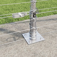 vidaXL fältstängsel 1,6x25 m galvaniserat stål