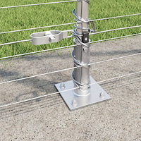vidaXL Fältstängsel 1.5x50 m Galvaniserat stål