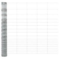 vidaXL Fältstängsel 1.5x50 m Galvaniserat stål