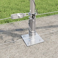 vidaXL Fältstaket 0.8x100 m Galvaniserat Stål