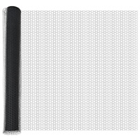 vidaXL Hexagon Staket Grå 1,2x10 m Stål