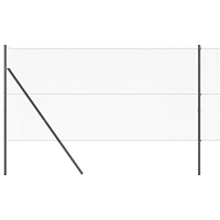 vidaXL Hexagon Staket Grå 1,2x10 m Stål