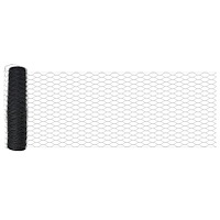 vidaXL Hexagon Stängsel Grå 1x10 m Stål
