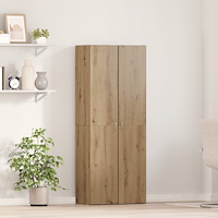 vidaXL Kontorsskåp Set av 2 Artisan ek Konstruerat trä 60 x 32 x 153 cm