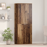 vidaXL Högskåp Gamla Trädet 70x35x180 cm Spånskiva