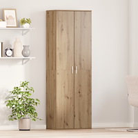 vidaXL Högskåp Hantverksmässig Ek 60x35x180 cm Konstruerat Trä