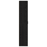 vidaXL Högskåp Svart Ek 60x35x180 cm Konstruerat Trä