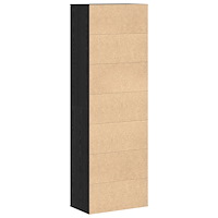 vidaXL Högskåp Svart Ek 60x35x180 cm Konstruerat Trä