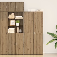 vidaXL Högskåp Artisan Ek 40x42.5x185 cm Konstruerat trä