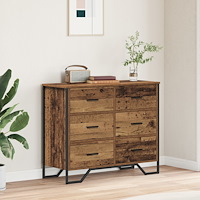 vidaXL Byrå Återvunnet Trä 91x35.5x74.5 cm Konstruerat Trä