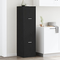 vidaXL Apoteksskåp Svart Ek 40x41x144,5 cm Konstruerat Trä