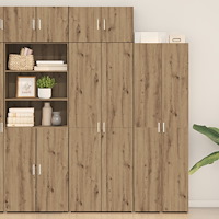 vidaXL Förvaringsskåp Artisan Ek 70x42,5x225 cm Konstruerat trä, vidaXL Vägghängt skåp Artisan Ek 70x42,5x40 cm Konstruerat trä