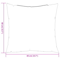 vidaXL Kuddar 4 st Flerfärgad 40x40 cm Tyg
