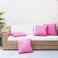 vidaXL Spridande kuddar 4 st Rosa 40x40 cm Tyggdynor