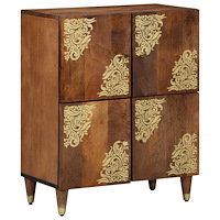 vidaXL Sideboard Honungsgul Massivt akaciaträ 60 x 33 x 75 cm Sideboard