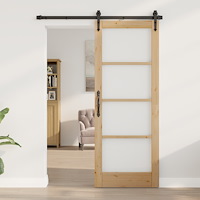 vidaXL Inredningsdörr med glas "ORKDAL" 78x202x4 cm Massivt trä furu