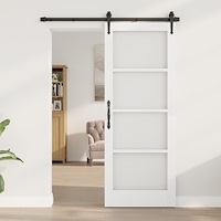 vidaXL Inredningsdörr med Glas "ORKDAL" Vit 78x202x4 cm
