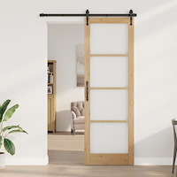 vidaXL Inomhusdörr med Glas "ORKDAL" 78x232x4 cm Massivt Furu