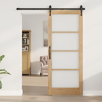 vidaXL Inomhusdörr med glas "ORKDAL" 83x202x4 cm Massivt tallträ