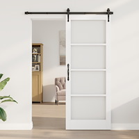 vidaXL Inomhusdörr med glas "ORKDAL" Vit 83x211x4 cm