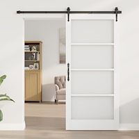 vidaXL Inomhusdörr med glas "ORKDAL" Vit 93x202x4 cm