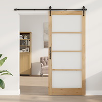 vidaXL Innedörr med Glas "ORKDAL" 93x211x4 cm Massivt Trä Furu