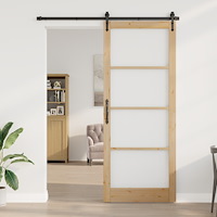 vidaXL Inomhusdörr med glas "ORKDAL" 93x232x4 cm Massivt trä i furu
