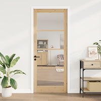 vidaXL Inomhusdörr med glas "ORKDAL" 93x232x4 cm Massivt trä i furu