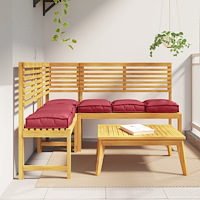 vidaXL Pallkuddar för plats 6 st Vinröd 40x40x8 cm Oxford-tyg