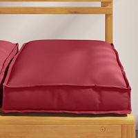 vidaXL Pallkuddar för plats 6 st Vinröd 40x40x8 cm Oxford-tyg