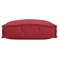 vidaXL Pallkuddar för plats 6 st Vinröd 40x40x8 cm Oxford-tyg