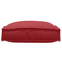 vidaXL Pallkuddar för plats 6 st Vinröd 40x40x8 cm Oxford-tyg