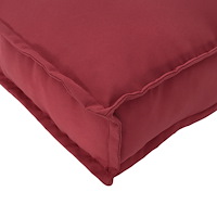 vidaXL Pallkuddar för plats 6 st Vinröd 40x40x8 cm Oxford-tyg