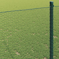 vidaXL Hexagon Staket Grön 1.2x10 m Stål