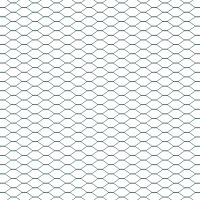 vidaXL Hexagon Staket Grön 1.2x10 m Stål