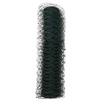 vidaXL Hexagonstängsel Grön 0.8x25 m Stål