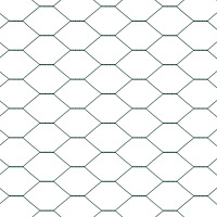 vidaXL Hexagonstängsel Grön 0.8x25 m Stål