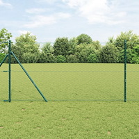 vidaXL Hexagon Stängsel Grön 1.2x100 m Stål