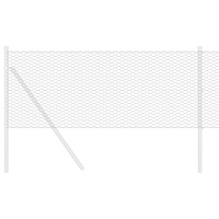 vidaXL Hexagonstaket Grå 0.8x50 m Stål