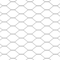 vidaXL Hexagonstaket Grå 0.8x50 m Stål