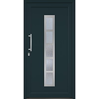vidaXL Hem Dörrar vit/anthracite 1.2mm stål - 350mm handtag i rostfritt stål