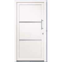 vidaXL dörrhandtagsset Vit Massivt trä 88 x 200 cm Hållbar