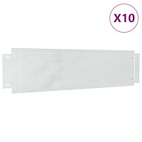 vidaXL Gräskantningar 10 st 25x100 cm Flexibel Galvaniserad Stål