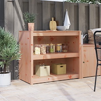 vidaXL Utomhusköksskåp 106x55x92 cm Massiv trä douglas